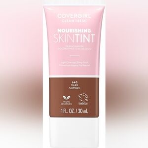 (3) Covergirl Clean Fresh Skin Milk Foundation #640 Dark 1 Oz.